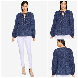 OLD Navy Boho Peasant Blouse Size M